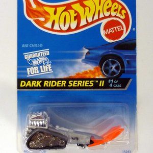Hot Wheels Big Chill #400 Dark Rider Series II #1 of 4 Silver Die-Cast 1996